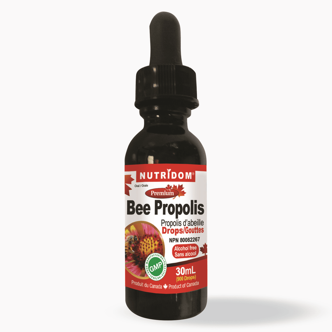 Natural Bee Propolis Drops for Immune Support - Organic Honey Extract Supplement for Cold & Flu Relief - Perfect for Daily Wellness & Travel