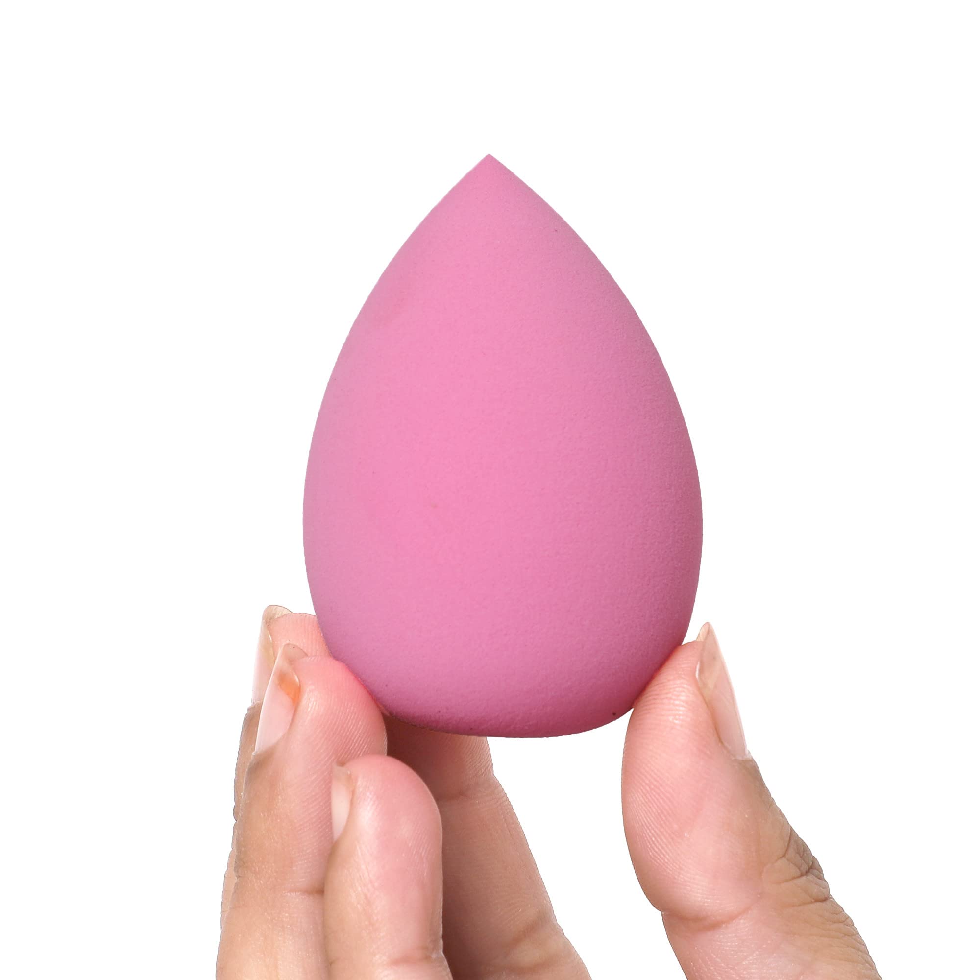 MS Glamour Beauty Blender Makeup Sponge - Set of 4 Pink Professional Cosmetic Sponges for Flawless Foundation & Concealer Application | Perfect for Daily Makeup, Travel & Professional Use