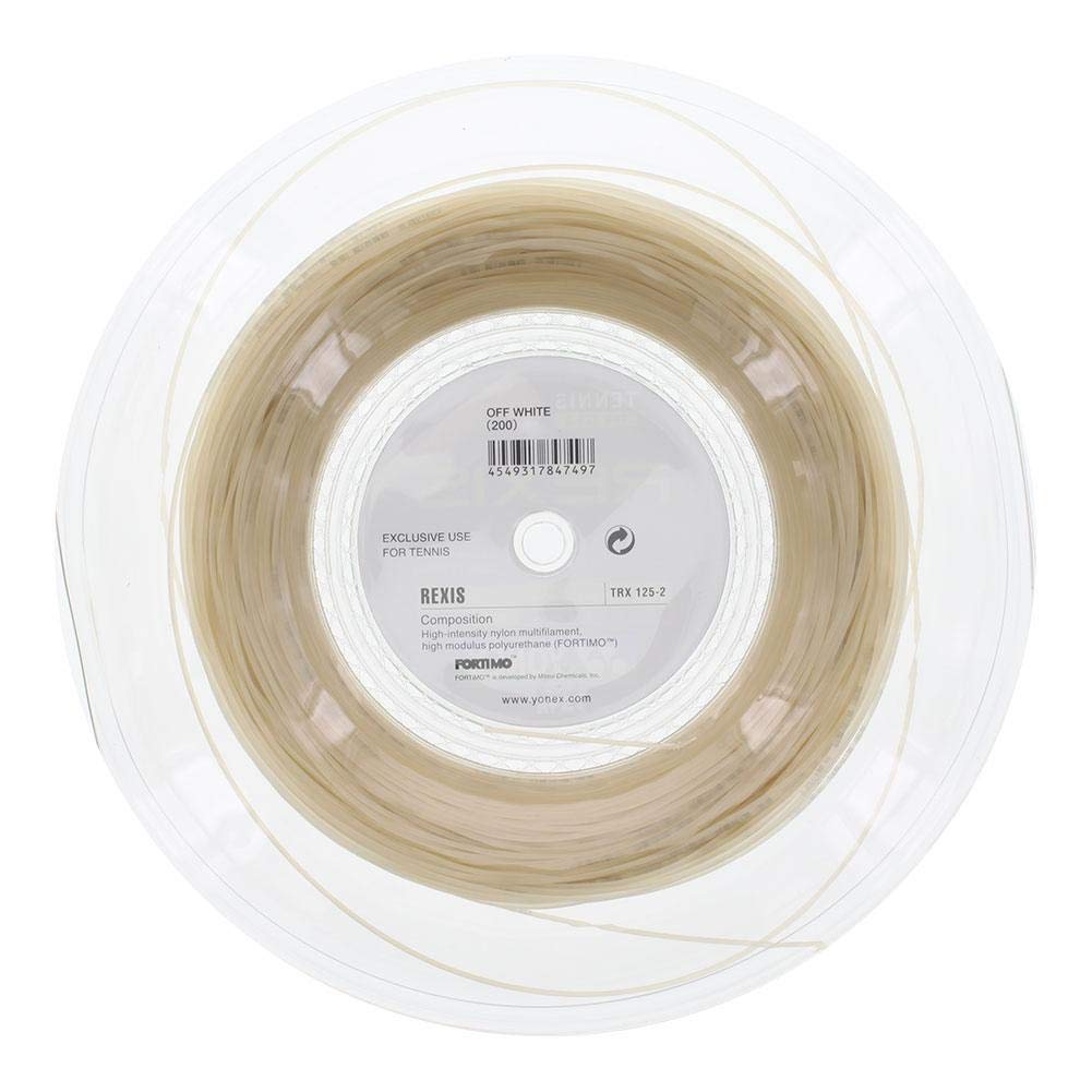 YONEX Rexis Tennis String Reel (16L Off White) - Premium Tennis String for Durability & Performance | Perfect for Competitive Play & Stringing Machines