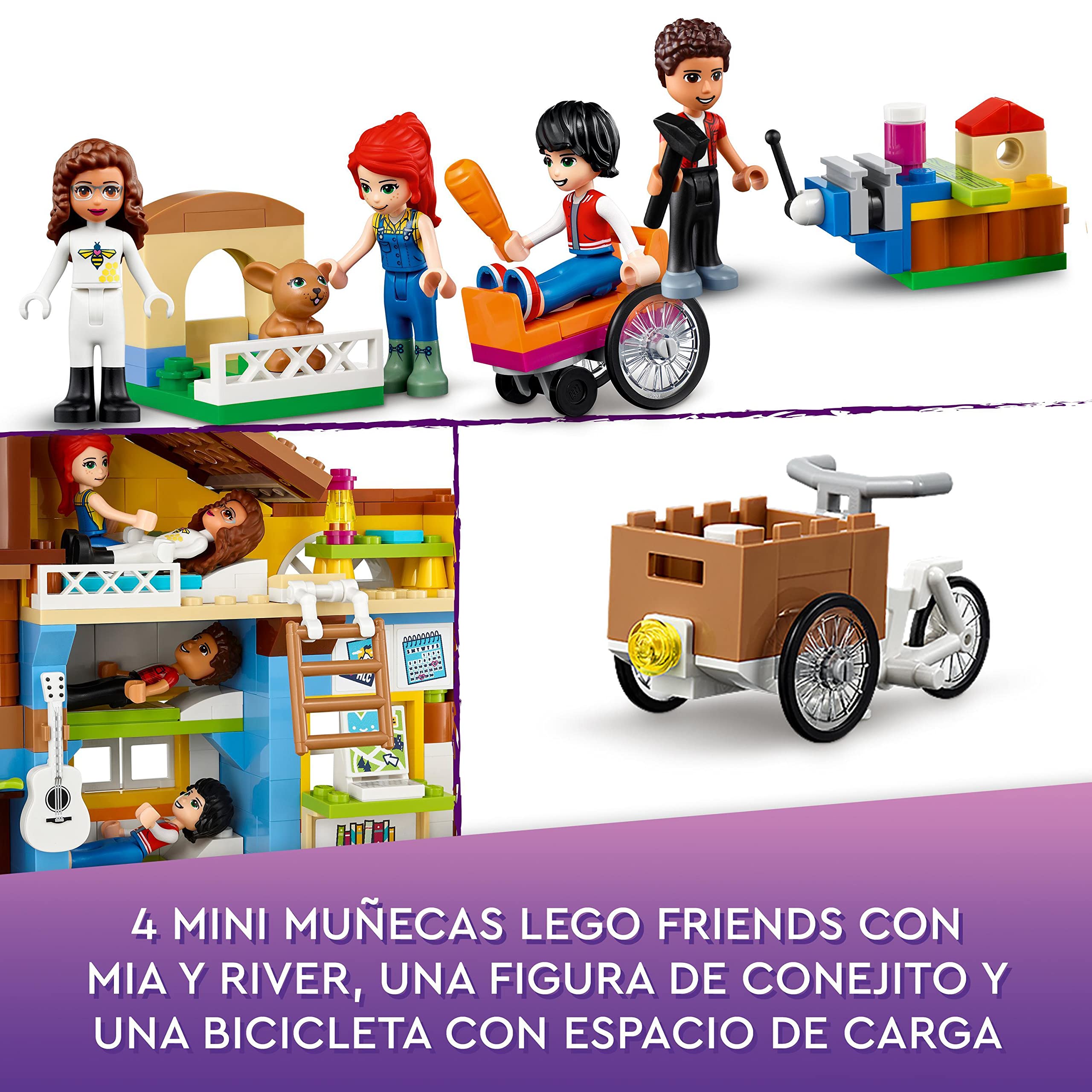 LEGO 41703 Friends Friendship Tree House Building Toy Set with Mini Dolls MIA & River - Educational STEM Toy for Kids Ages 8+ - Perfect for Birthday Gifts, Creative Play & Room Decor