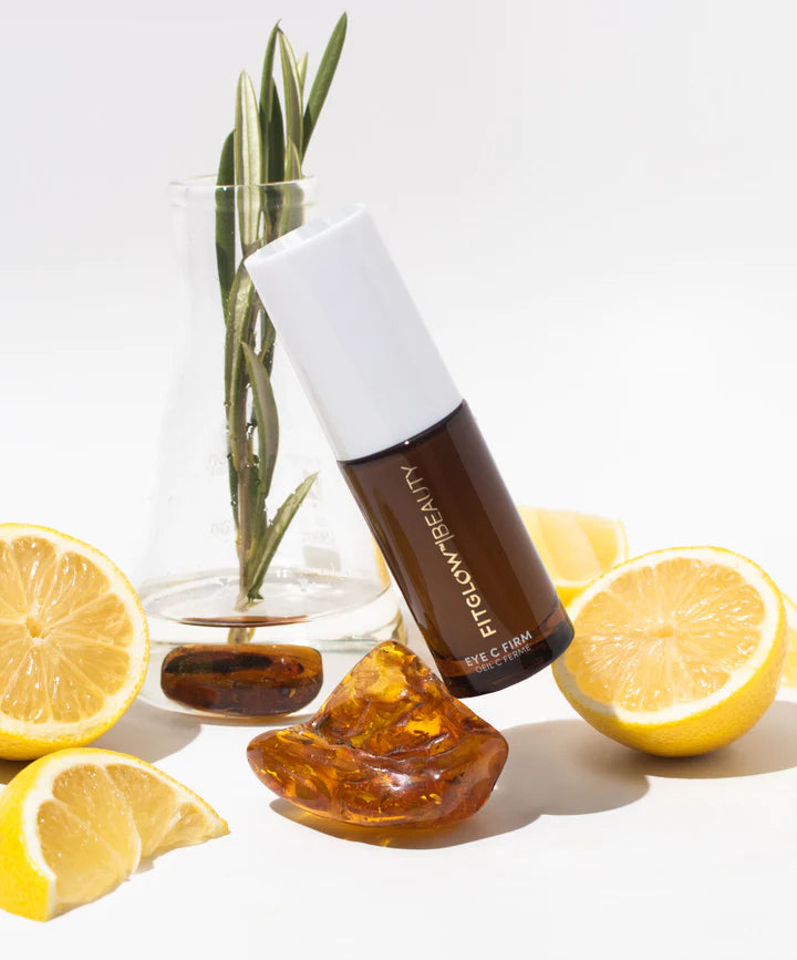 Fitglow Beauty Eye C Firm Vitamin C Eye Cream - Brightening & Anti-Aging Treatment for Dark Circles & Wrinkles - Perfect for Morning & Night Skincare Routine