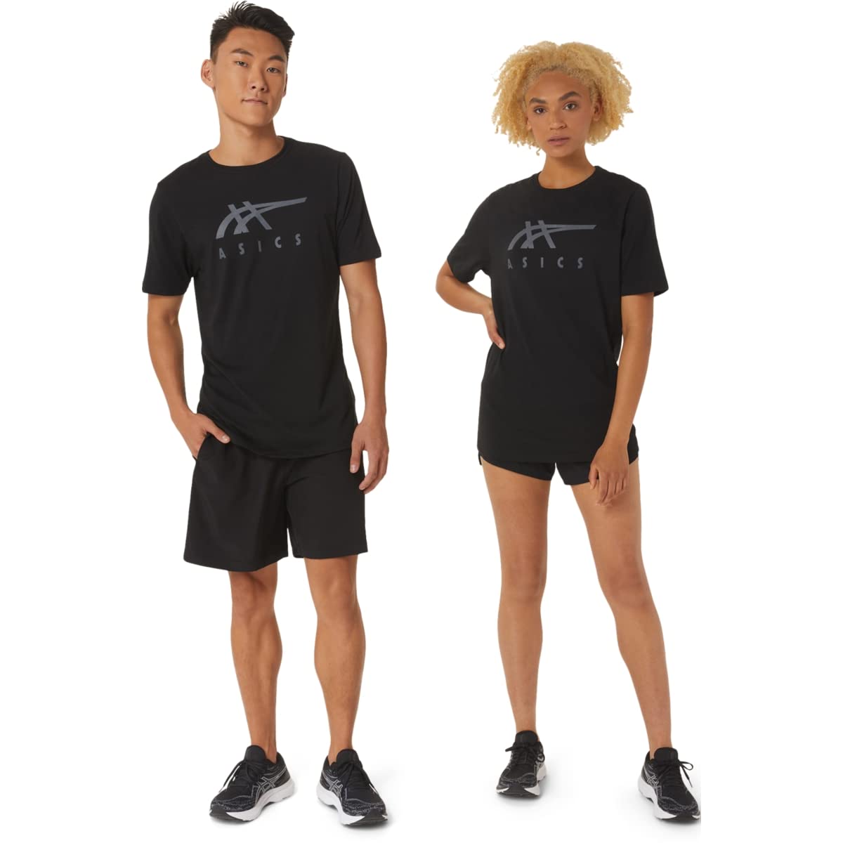 ASICS Men's Stripe Short Sleeve Running T-Shirt - Moisture Wicking Athletic Tee for Jogging, Gym Workouts & Casual Wear
