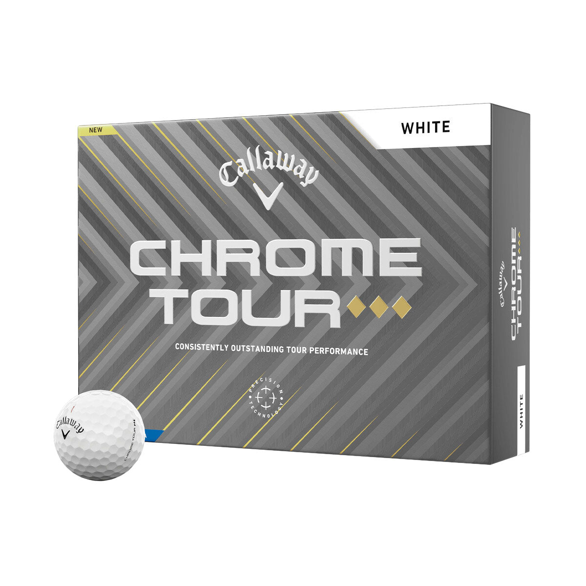 Callaway Chrome Tour Triple Diamond Golf Balls - Premium 12-Pack for Long Distance & Control | Perfect for Low Handicap Players & Tournament Play