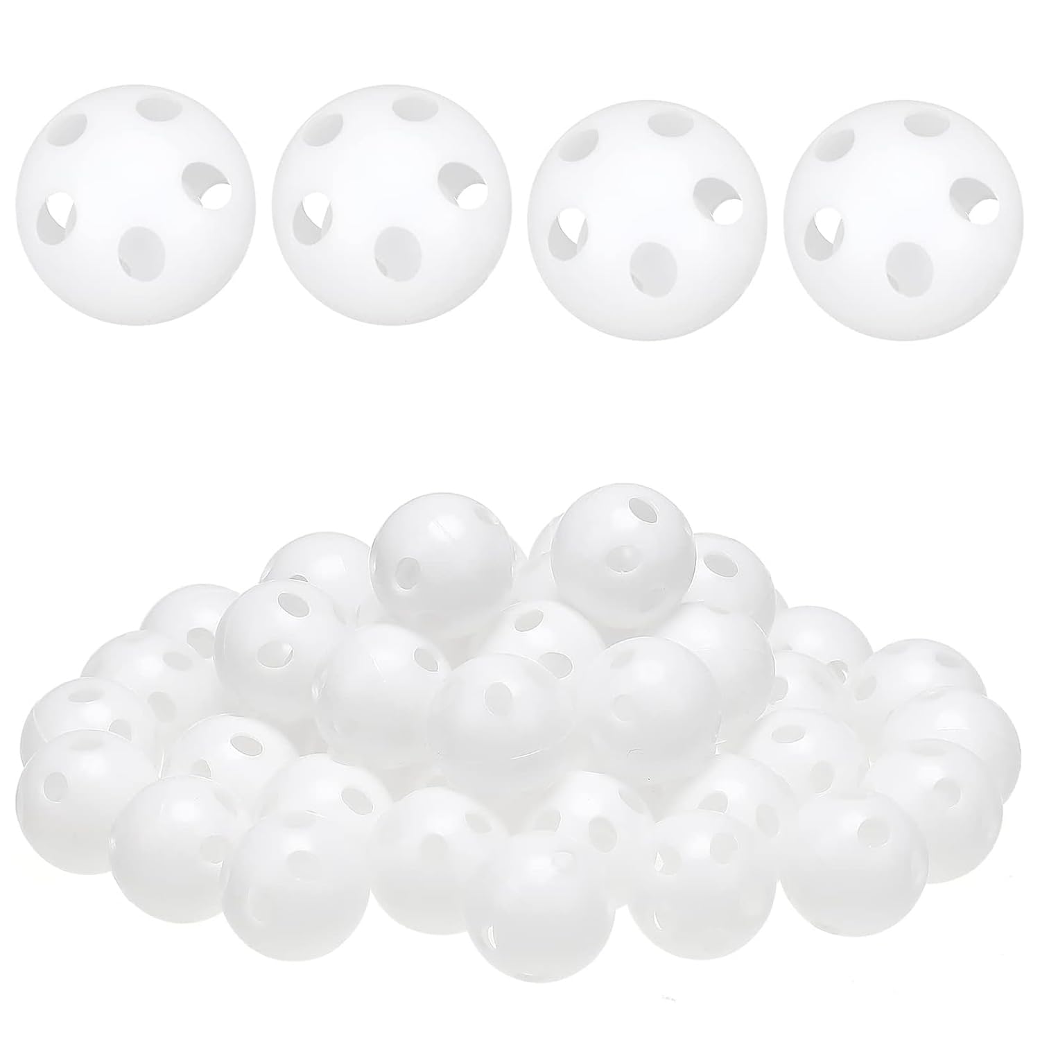 50PCS Rattle Balls Inserts - 24mm Round Doll Noise Makers for Toy Repair & Craft Accessories - DIY Squeaker Replacement Parts for Stuffed Animals, Baby Toys & Puppet Making