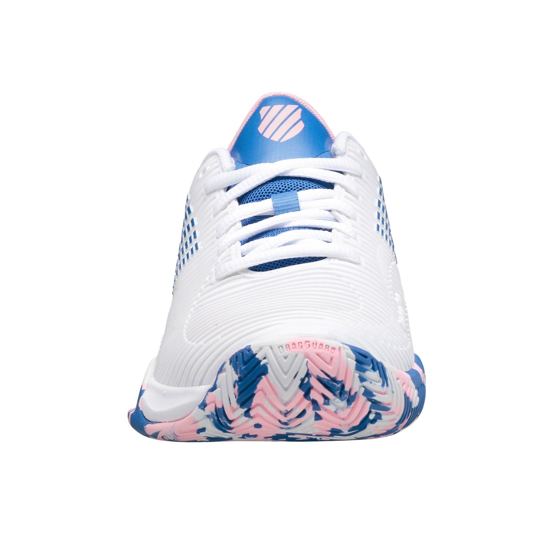 K Swiss Hypercourt Supreme Women's Tennis Shoes - White/Star Sapphire/Orchid Pink | Lightweight & Durable Court Shoes for Women | Perfect for Tennis, Pickleball & Casual Wear
