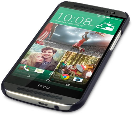 HTC One M8 Hard Shell Protective Case - Black | Slim Durable Cover for HTC One M8 Smartphone | Perfect for Everyday Use & Travel Protection