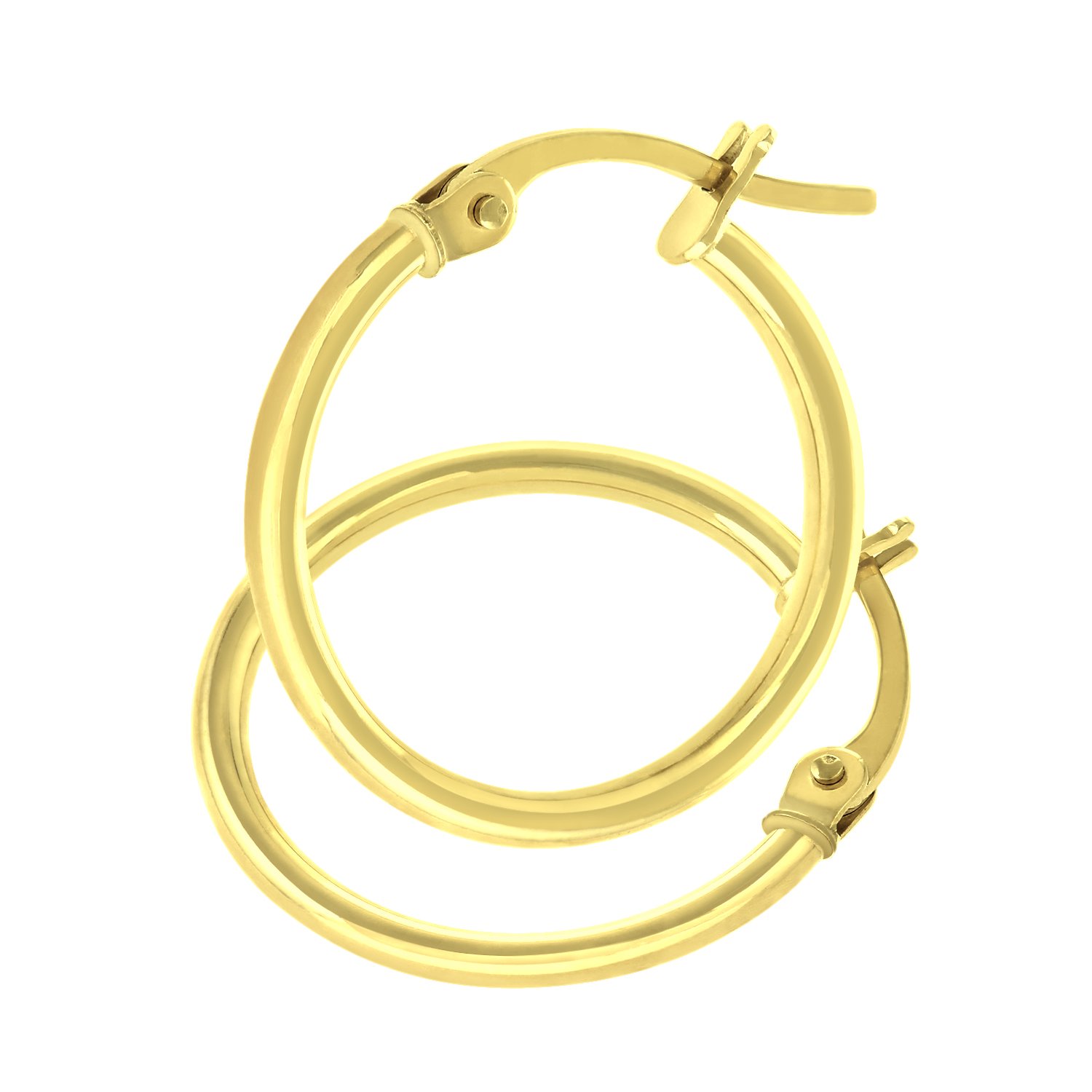 Citerna UER098Y 9ct Yellow Gold Classic Hoop Earrings for Women - Elegant Everyday Jewelry, Perfect for Gifts, Parties & Special Occasions