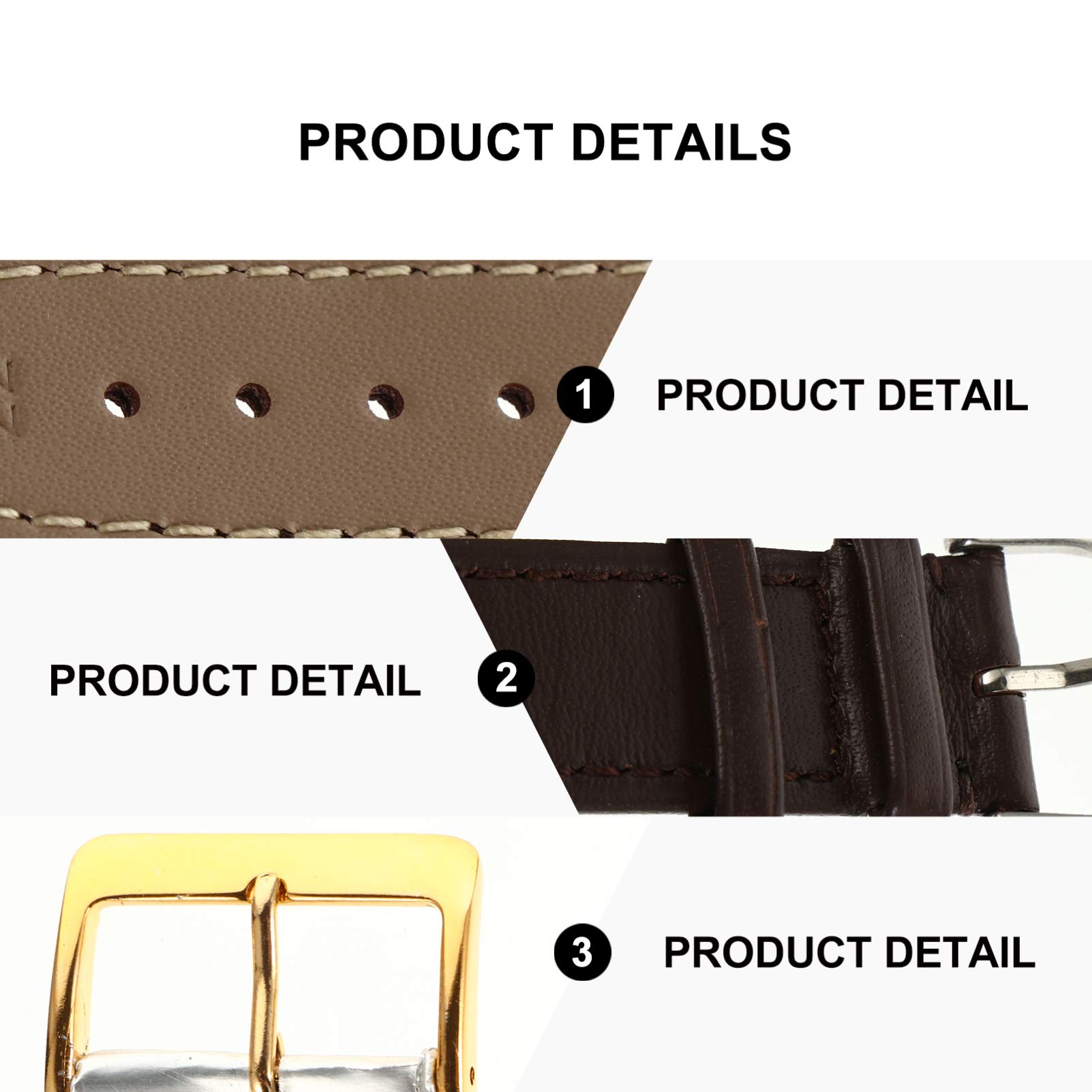 22mm Leather Watch Strap for Smart Watches - Comfortable & Stylish for Daily Wear