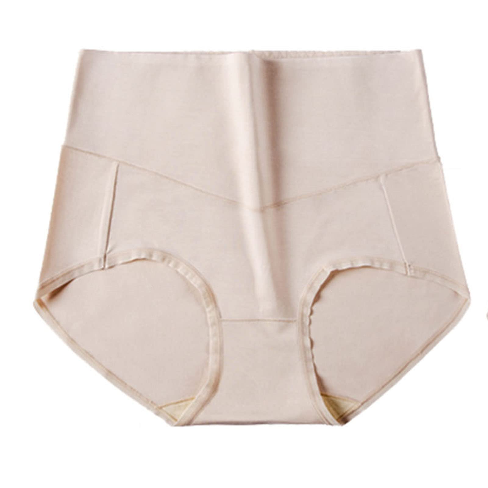 QYQS Women's Modal High Waisted Underwear - 2 Pack Baby Skin Color Panties (Size L) | Soft Comfortable Everyday Wear for Work & Sleep