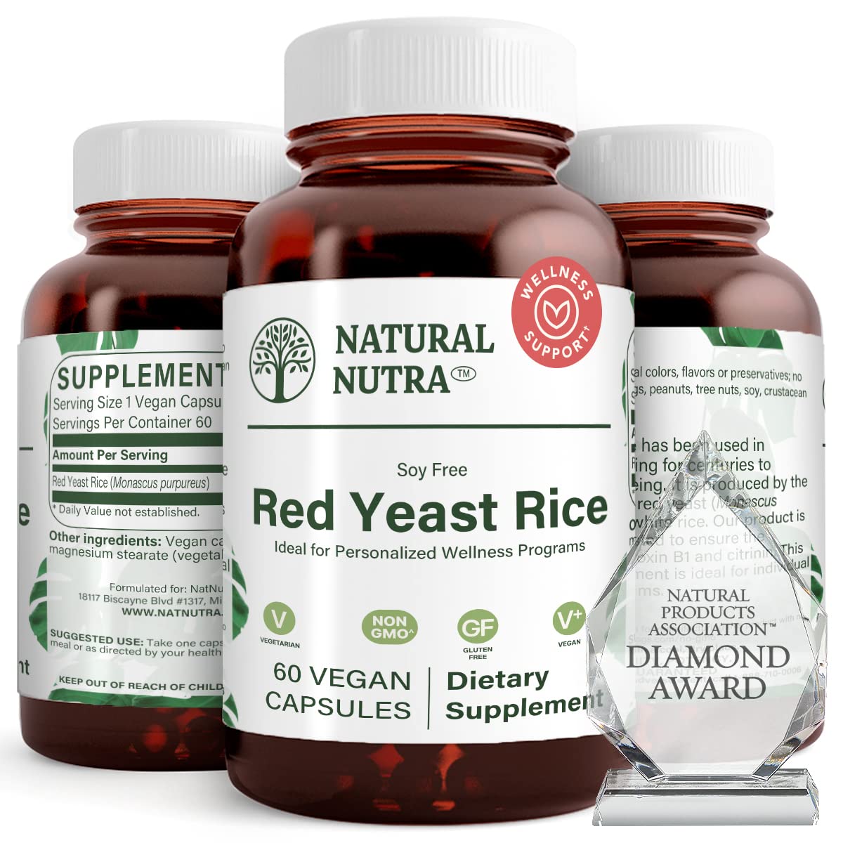 Premium Red Yeast Rice Extract 600mg - 120 Capsules (2 Pack) | Natural Cardiovascular Support Supplement for Cholesterol & Heart Health | Gluten-Free, Non-GMO | Supports Immunity, Digestion & Healthy Metabolism | Ideal for Active Lifestyles & Wellness Routines