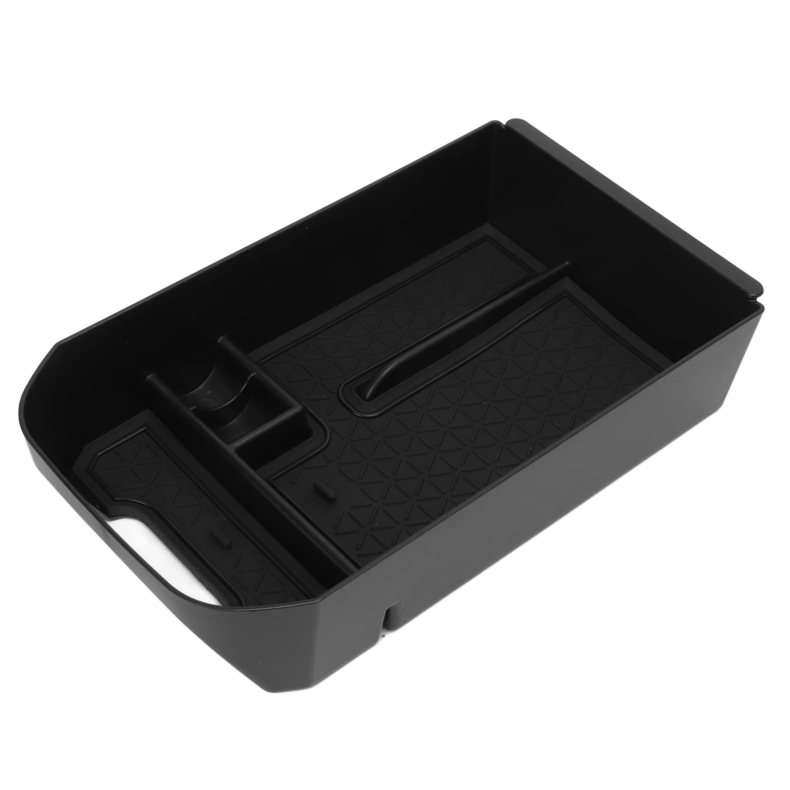 Rankomu Center Console Organizer Tray for Toyota RAV4 2019-2021 - Black Armrest Storage Box Insert with Non-Slip Design | Perfect for Car Organization, Phone & Accessories Storage While Driving