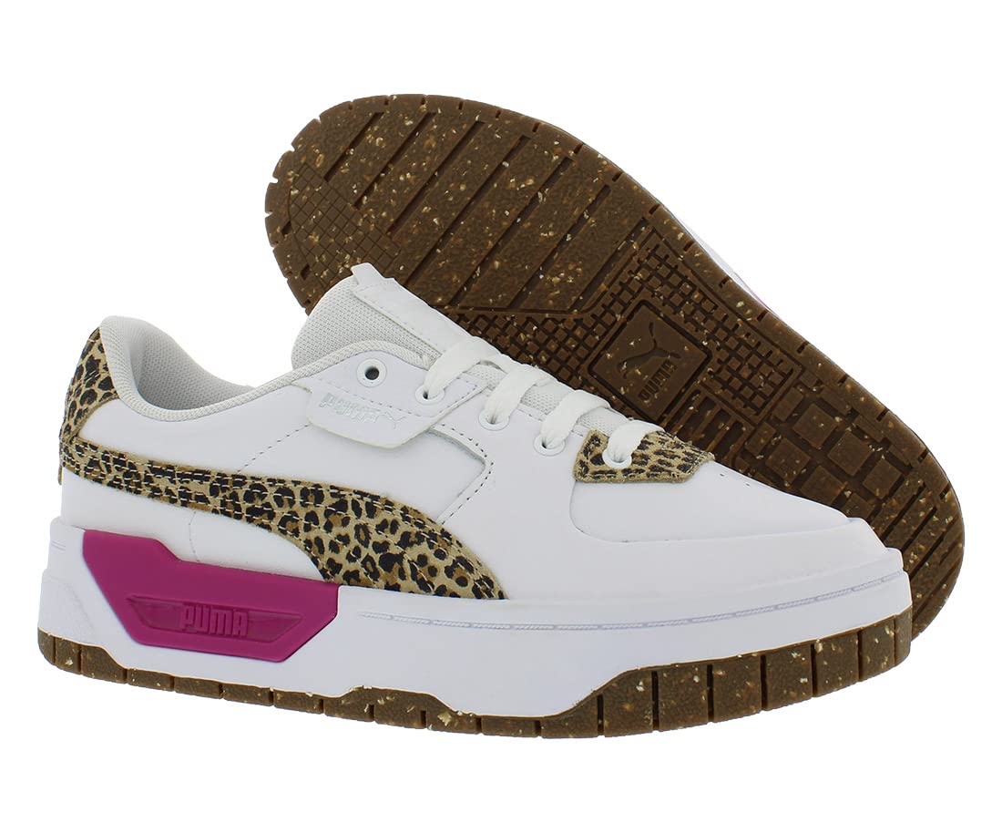 PUMA Women's Cali Dream Natural Lux Lace-Up Sneakers - White Casual Shoes for Walking, Running & Everyday Wear | Comfortable Athletic Fashion Footwear