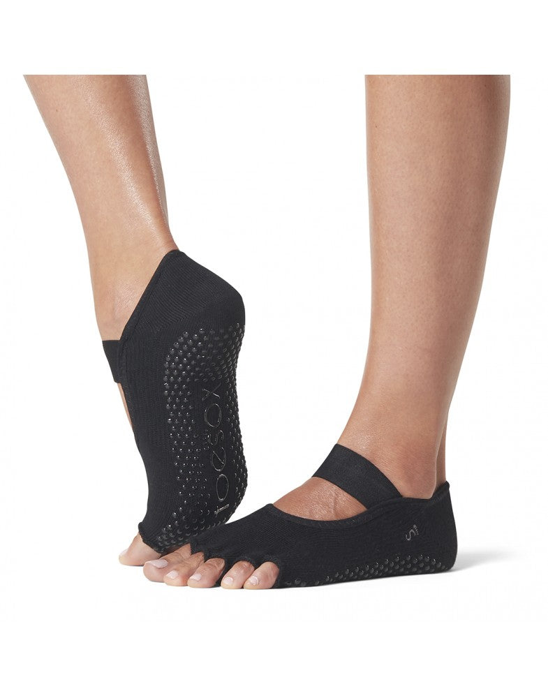 ToeSox Half Toe Mia Grip Socks - Non-Slip Yoga Socks for Pilates, Barre & Dance - Breathable Workout Socks with Arch Support for Women
