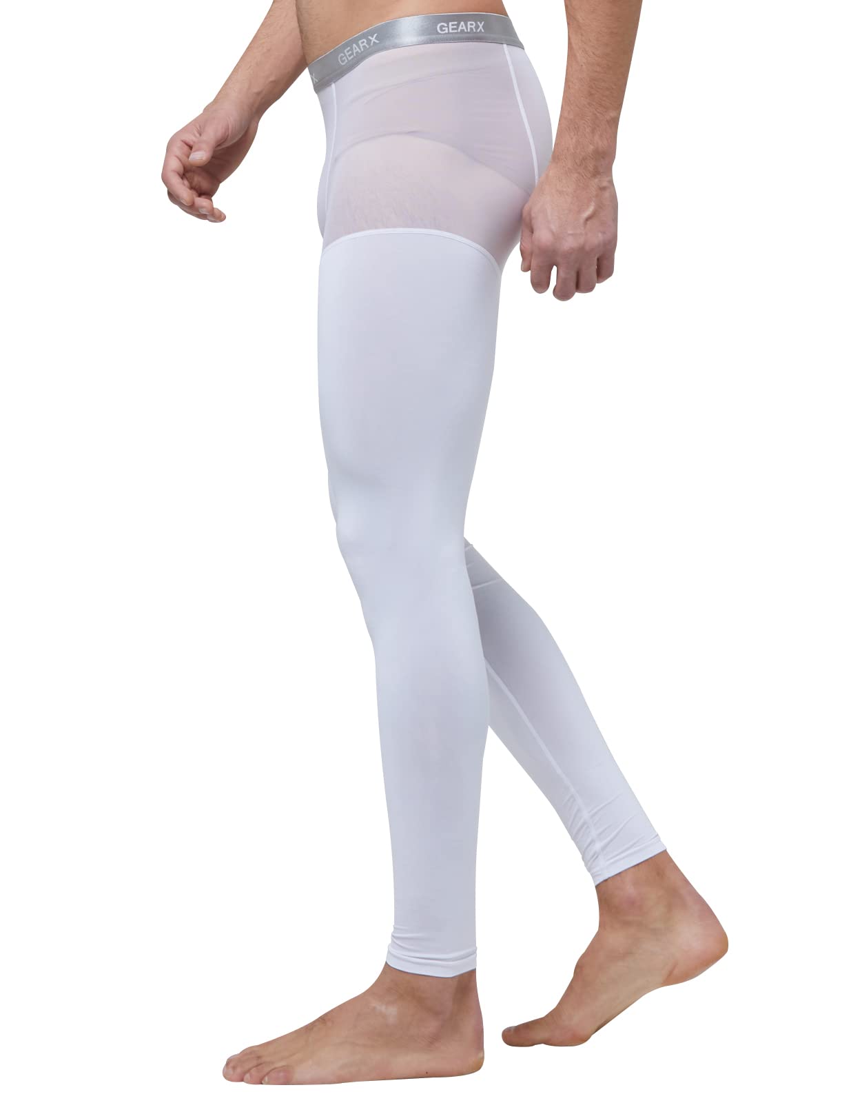 Premium Men's Summer Mesh Baselayer Long Pants - Breathable & Lightweight Underwear for Activewear, Running, Hiking & Outdoor Sports
