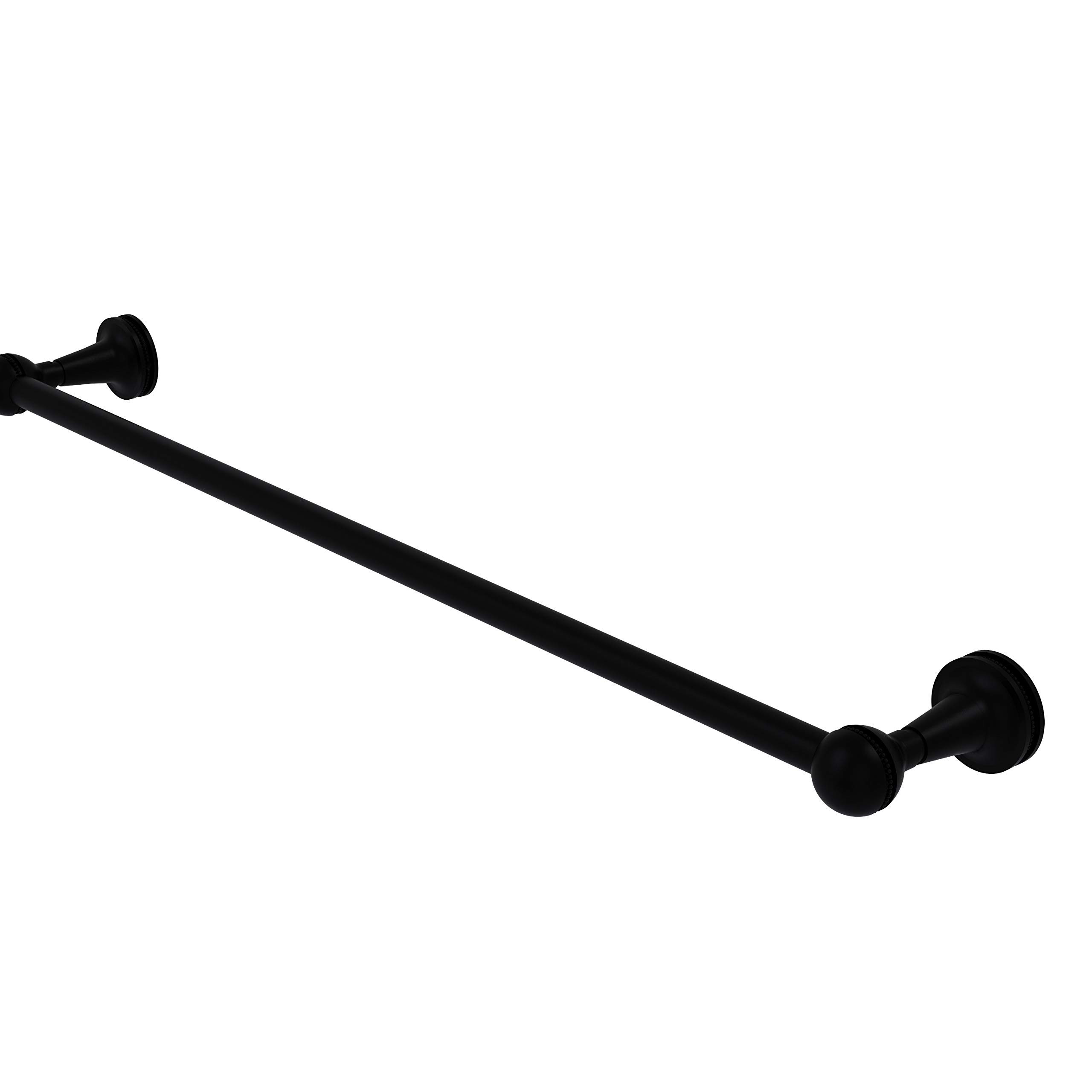 Allied Brass MA-21/36 Mambo Collection 36 Inch Bathroom Towel Bar - Matte Black Finish for Modern Bathroom Decor & Spa-Like Experience