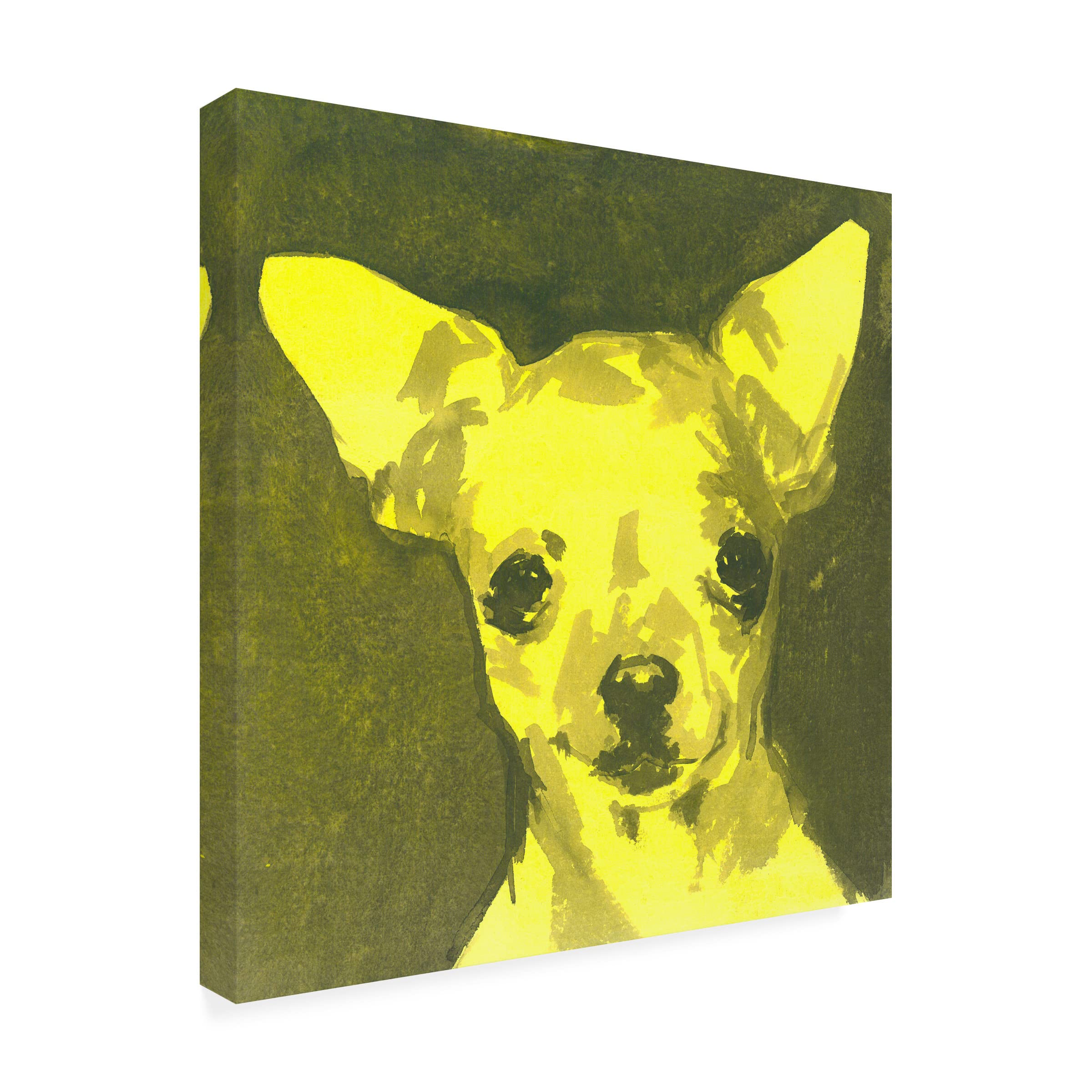 Pop Modern Dog VII Canvas Art Print by A Very Modern Dog - Vibrant Contemporary Wall Decor for Living Room, Bedroom & Office