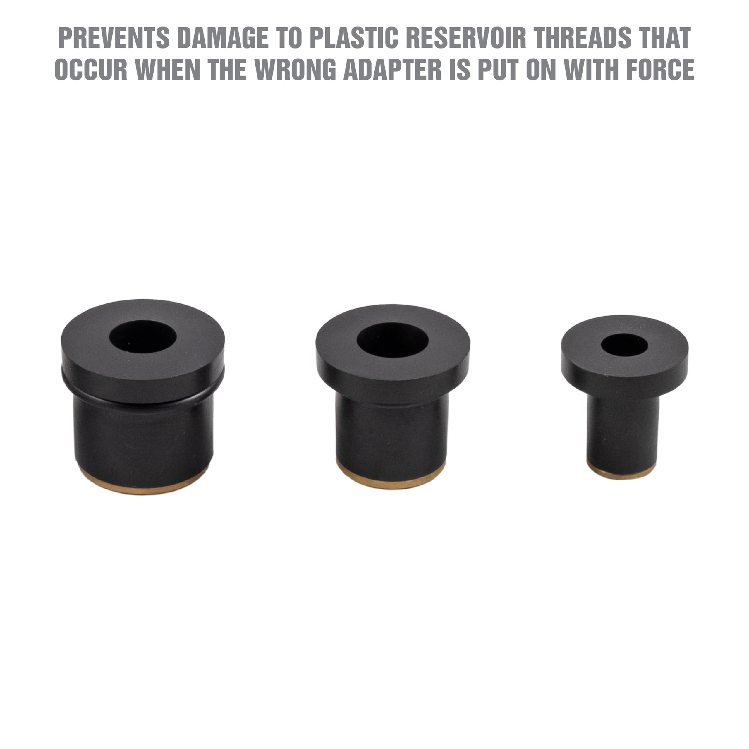 OEMTOOLS 27067 Universal Cooling System Adapter Set - Compatible with Auto Coolant Pressure Tester for Most Vehicles, Fits Plastic Reservoirs | Perfect for Automotive Repair Shops & DIY Car Maintenance