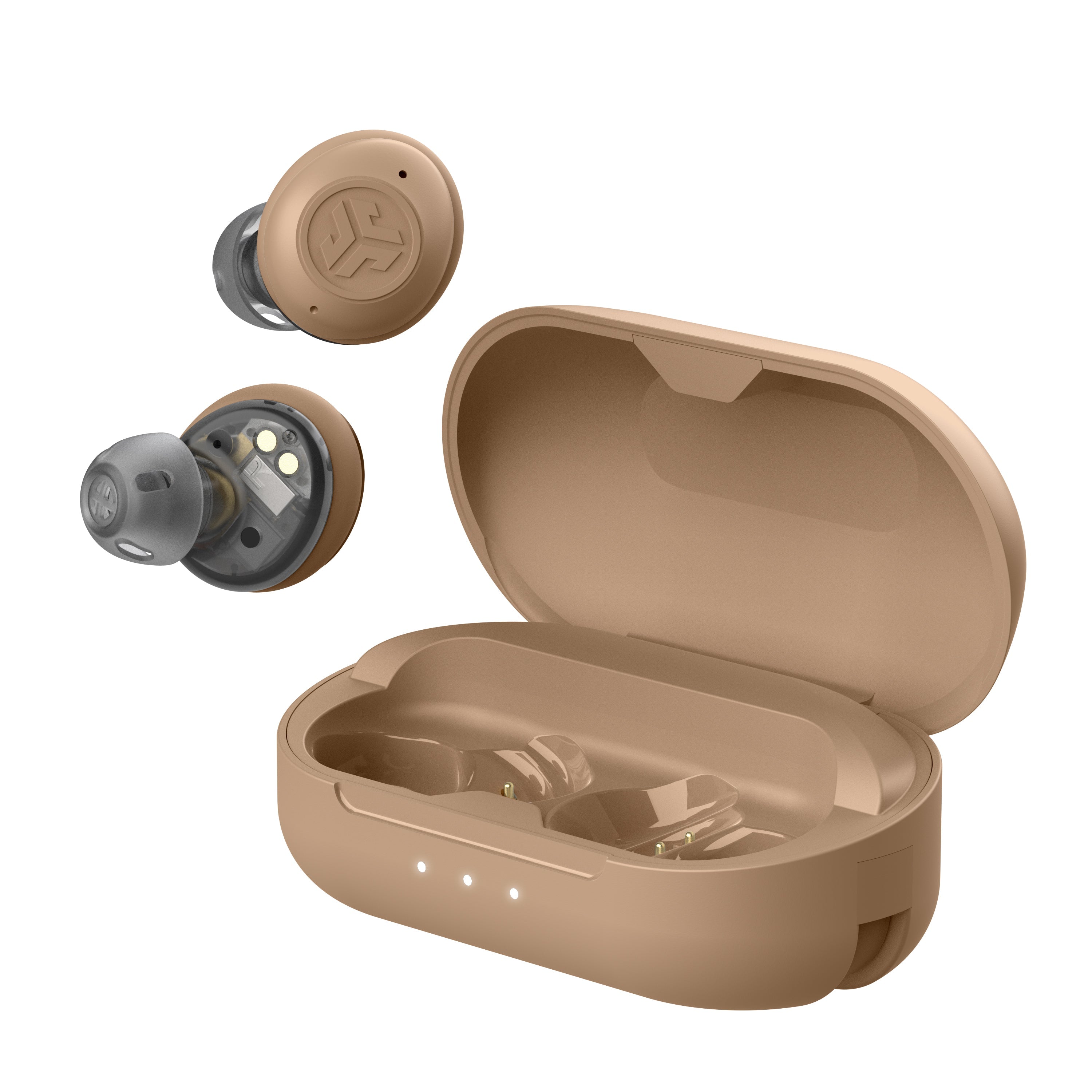 OTC Hearing Aid for Adults - Rechargeable Digital Sound Amplifier with Noise Reduction - Beige | Perfect for TV Watching, Conversations & Outdoor Activities