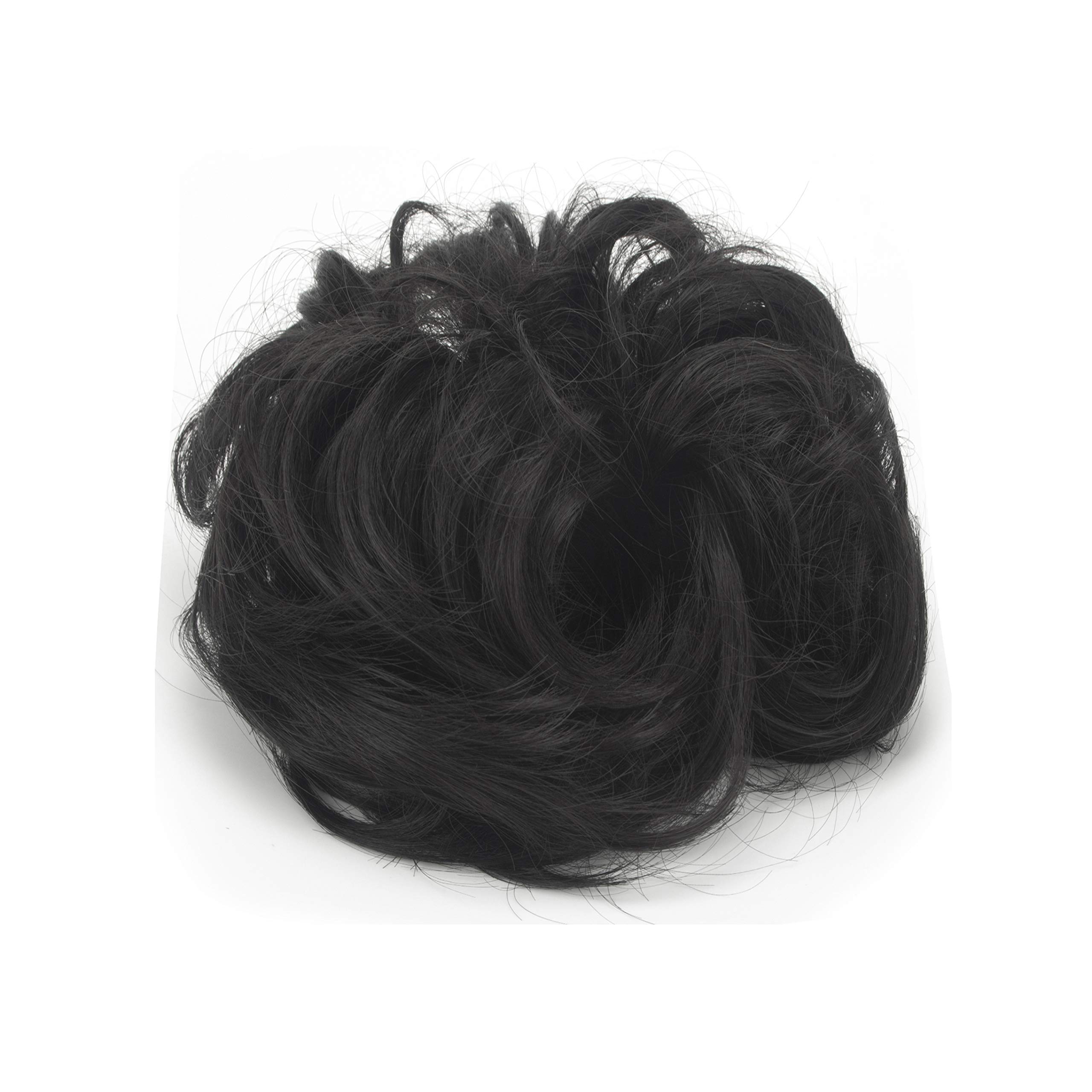 Messy Bun Hair Extensions - Clip-in Chignon Updo Hairpiece with Scrunchie for Women | Perfect for Weddings, Parties & Everyday Styling