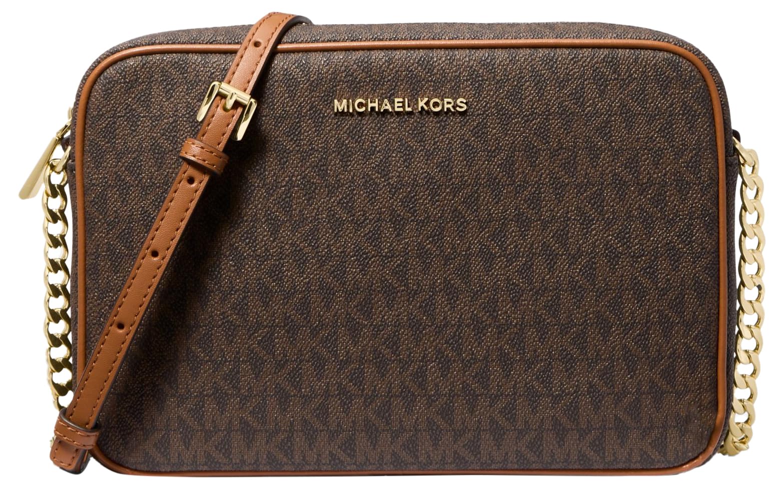Michael Kors Jet Set Large Crossbody Bag for Women - Genuine Leather Shoulder Purse with Adjustable Strap, Perfect for Work, Travel & Everyday Use