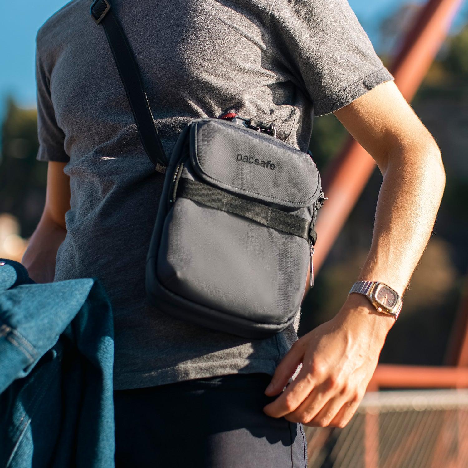 Pacsafe Metrosafe X Anti-Theft Compact Crossbody Bag - Secure Travel & Everyday Use for Commuters & Tourists