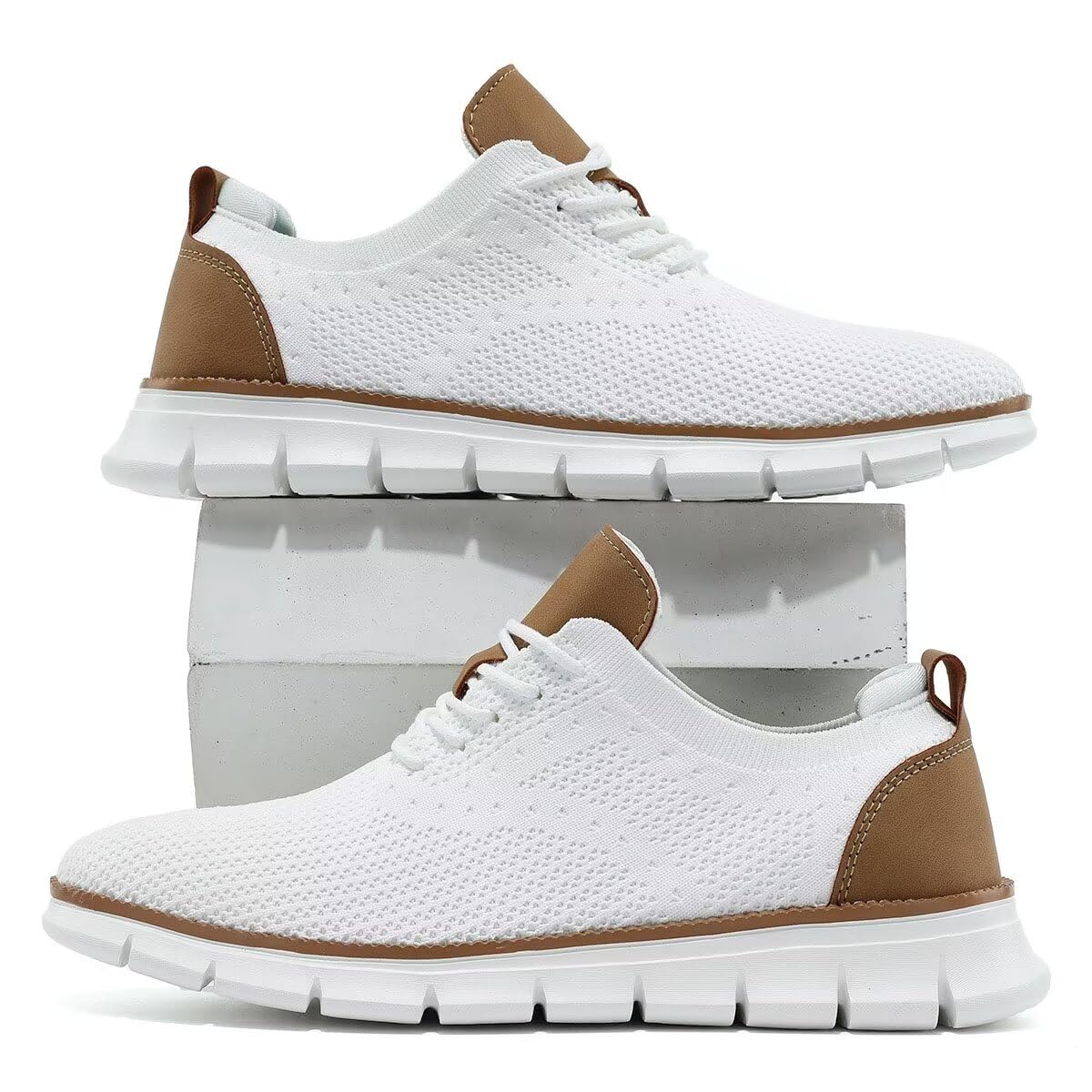 Men's Lightweight Oxford Lace-Up Dress Shoes - Casual Walking & Fashion Sneakers for Work, Travel & Everyday Wear