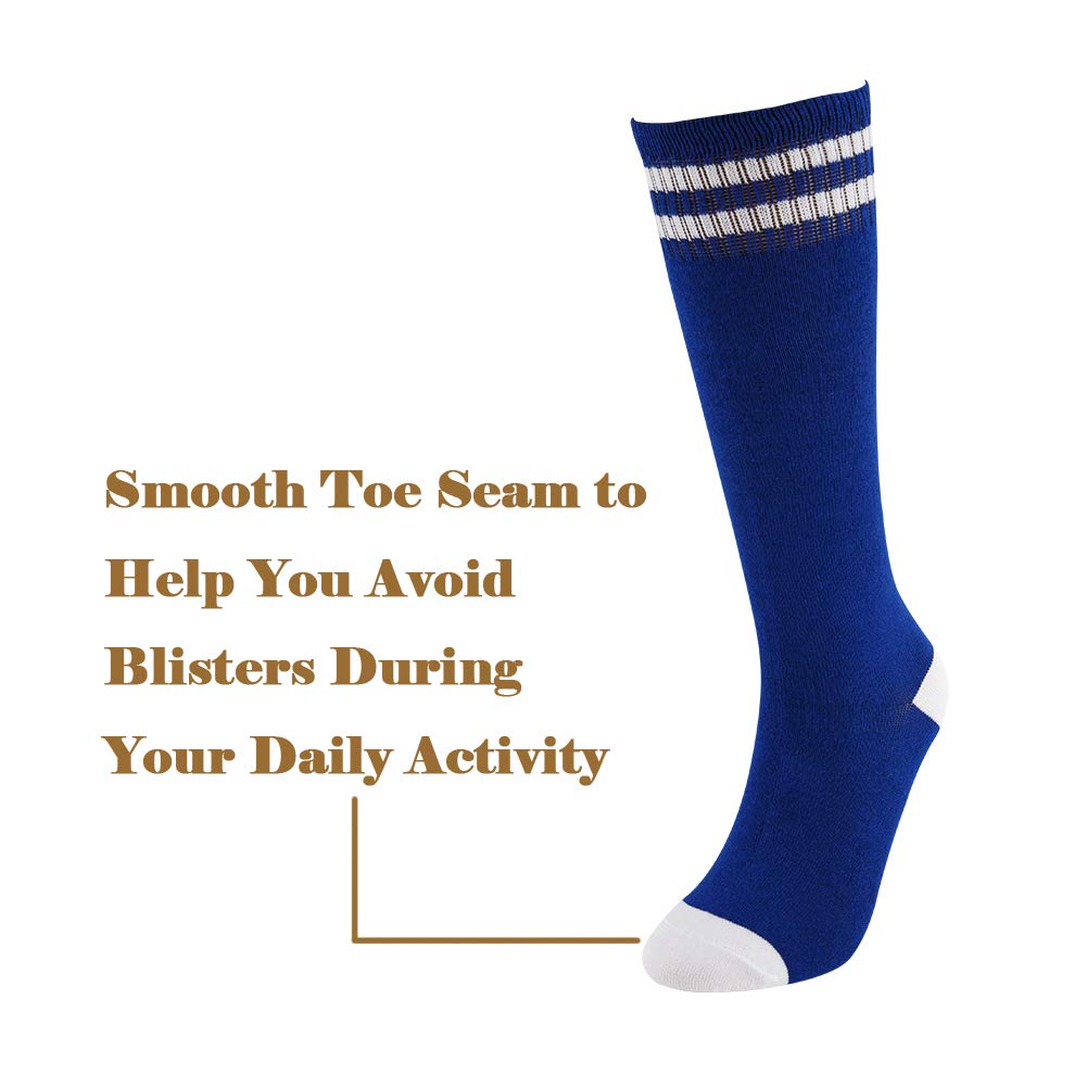 **Best Knee High Soccer Socks for Kids & Toddlers - Soft Cotton Athletic Socks for Boys & Girls - Perfect for Sports, School & Everyday Wear**