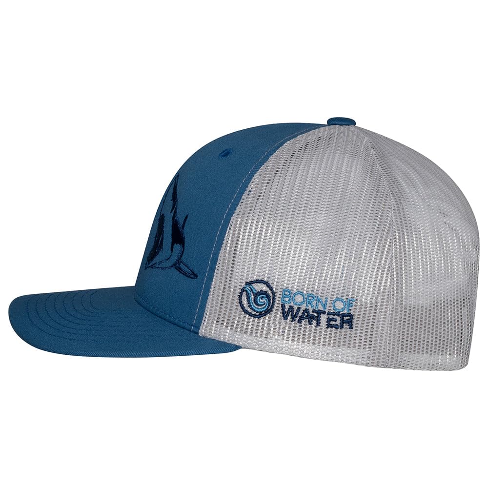 Shark Scuba Diving Trucker Hat: Adjustable Snapback for Men, Fishing & Spearfishing Gear, Perfect for Outdoor Adventures & Water Sports