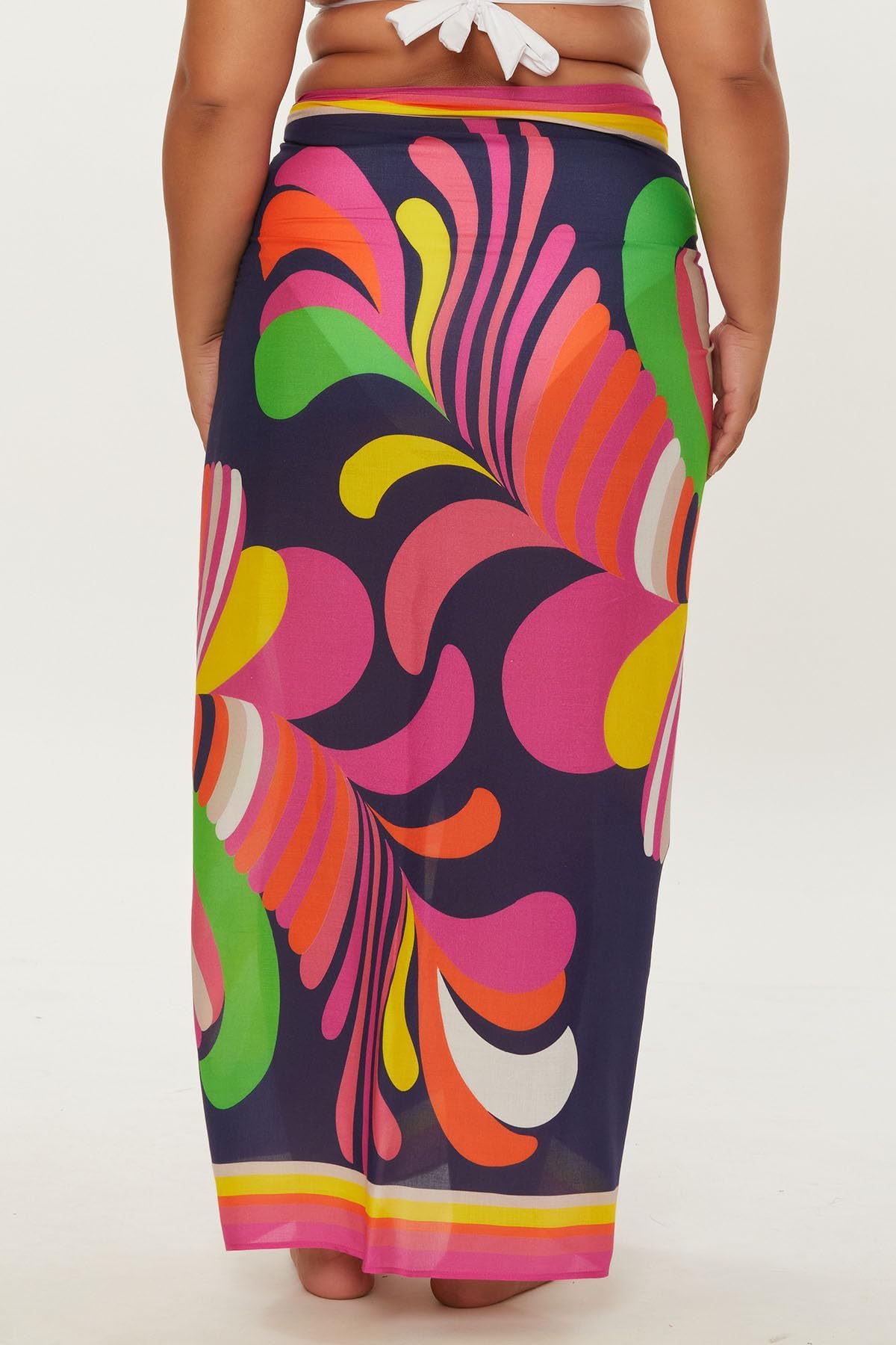 Trina Turk Women's West Palm Sarong - Stylish Casual Beach Cover Up for Summer, Swimwear, and Vacation | Perfect for Poolside, Beach Outings, and Resort Wear