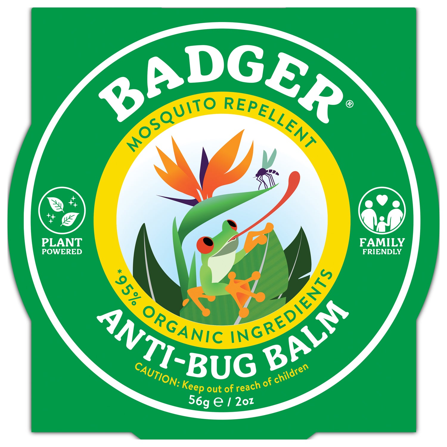 Badger Anti Bug Balm 2oz Tin - Natural Insect Repellent for Mosquitoes & Bugs | DEET-Free Outdoor Protection for Hiking, Camping & Gardening