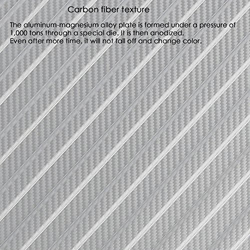 Premium All-Aluminum Hard Shell Suitcase with 360° Spinner Wheels - Lightweight & Durable Checked Luggage (Carbon Fiber Silver, 29 Inch) - Perfect for Business Travel & International Vacations
