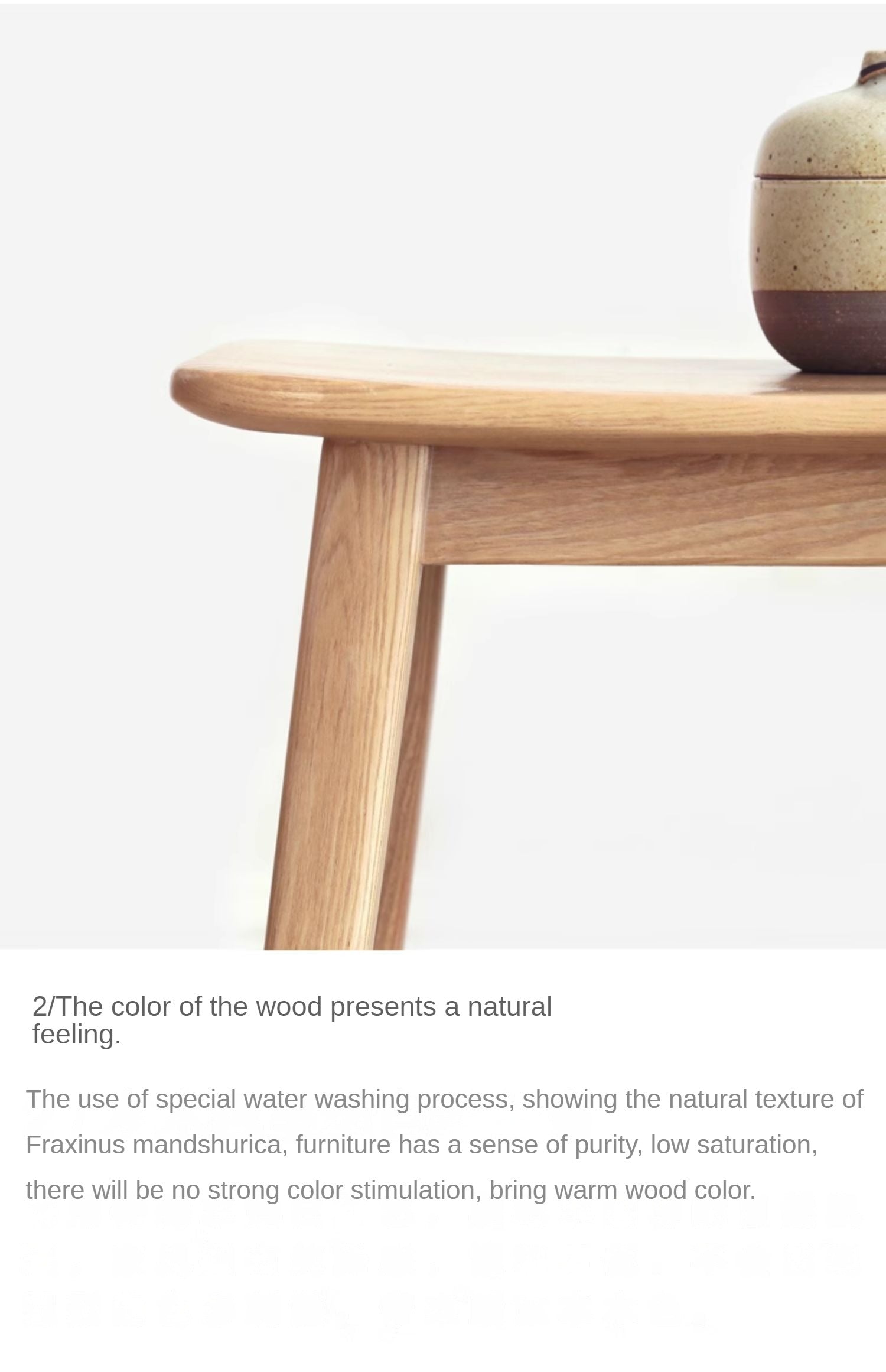 Modern Makeup Stool - Solid Oak & Ash Wood Vanity Seat for Dressing Table, Bedroom, and Salon | Elegant & Durable Beauty Furniture