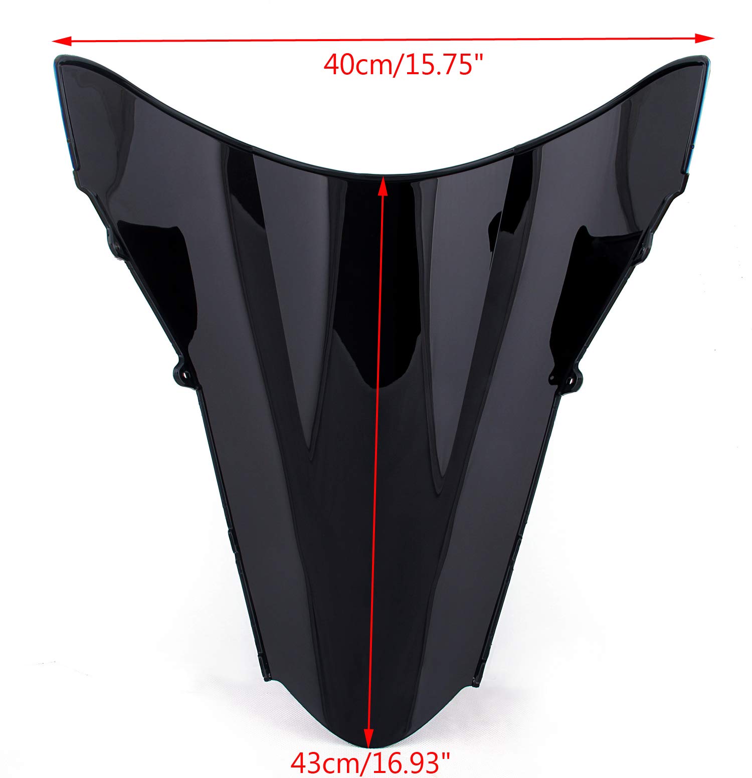Areyourshop Double Bubble Windshield WindScreen for Honda VFR800 2002-2009 - Improve Aerodynamics & Reduce Wind Noise for Comfortable Motorcycle Rides