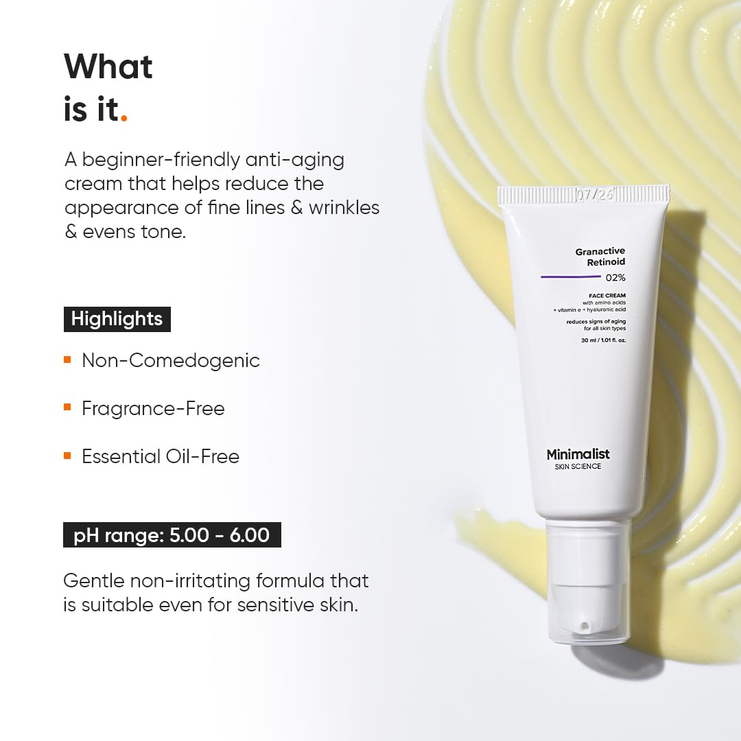 2% Retinoid Anti-Aging Night Cream for Wrinkles & Fine Lines - Improves Skin Elasticity & Collagen Production - Brightening & Hydrating Facial Moisturizer - 1 Fl Oz / 30ml - Perfect for Nighttime Skincare Routine & Mature Skin Care