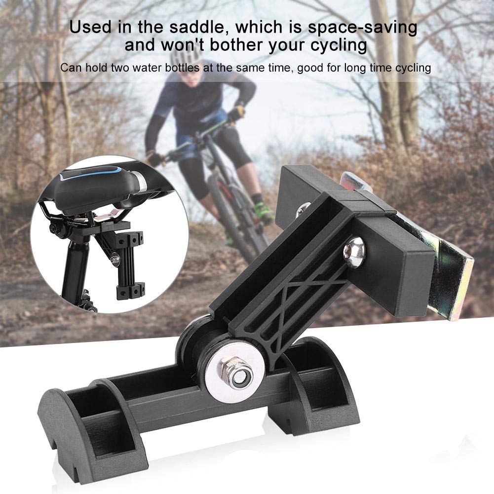 Rear Saddle Bike Bottle Cage Mount - Dual Water Bottle Holder for Bicycle Seatpost | Perfect for Road Cycling, Mountain Biking & Long-Distance Rides