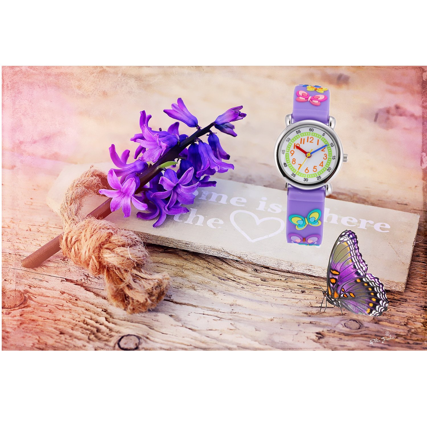 Jewtme Cute Analog Toddler Watch for Kids Ages 3-8 - 3D Silicone Cartoon Watch for Boys & Girls - Perfect for Learning Time, School & Playtime