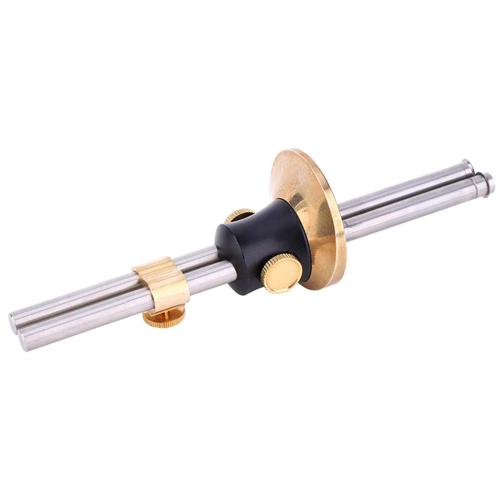 ViaGasaFamido Double-Shaft Wheel Marking Gauge - Adjustable High Precision Carpenter Measuring Tool with Removal Tool for Woodworking, DIY Projects & Furniture Making (Wood Marking Scriber)