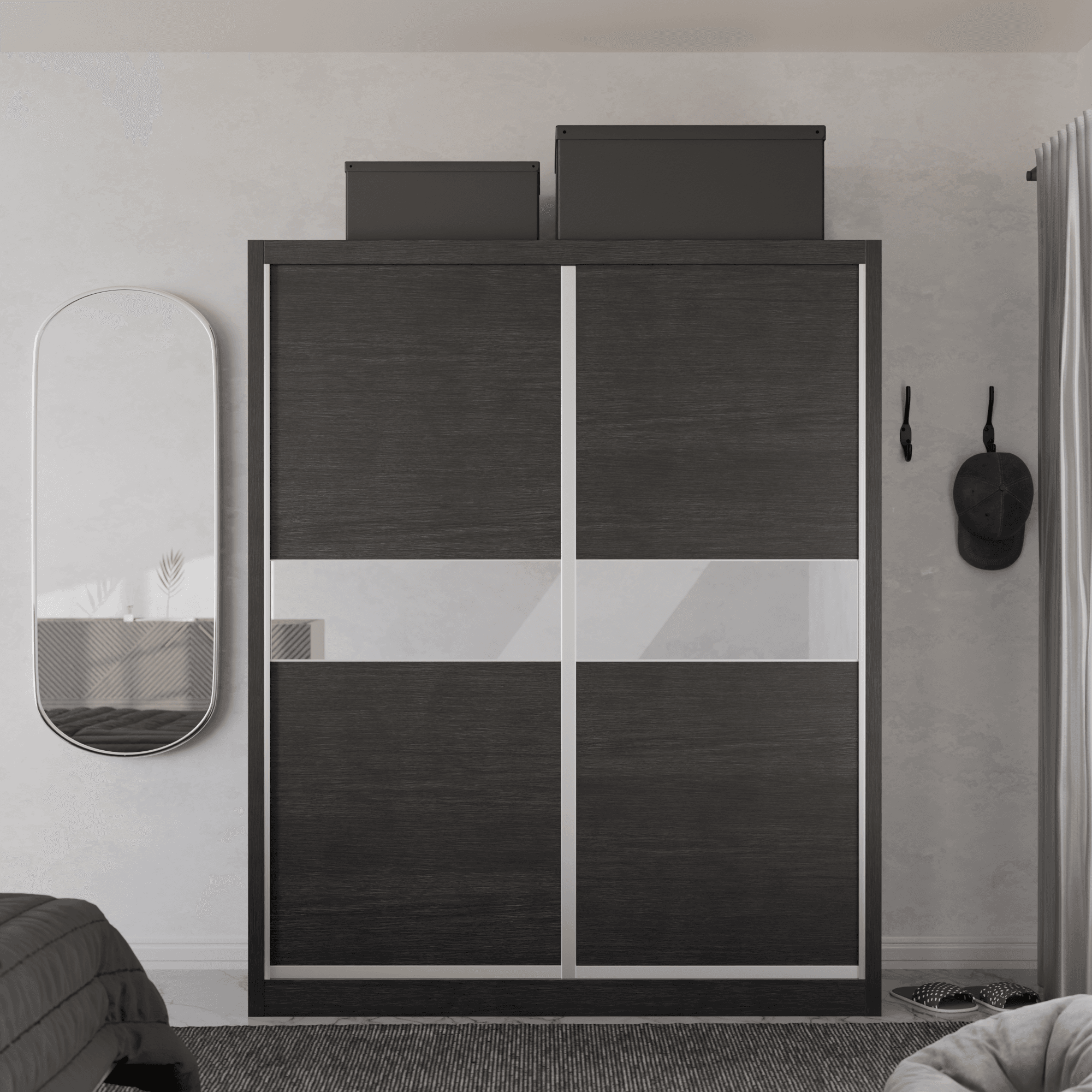 Modolva W01 Modular Wardrobe - Customizable Closet System for Bedroom & Closet Organization - Perfect for Small Spaces & Home Storage Solutions