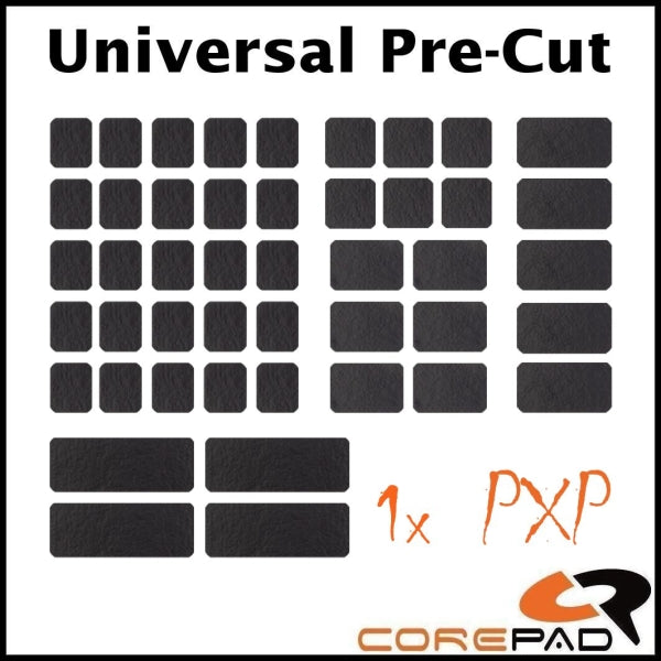 Corepad PXP Grips - Universal Precut Mouse Grip Sheet for Gaming & Esports - Enhanced Control for FPS, MOBA & PC Gaming