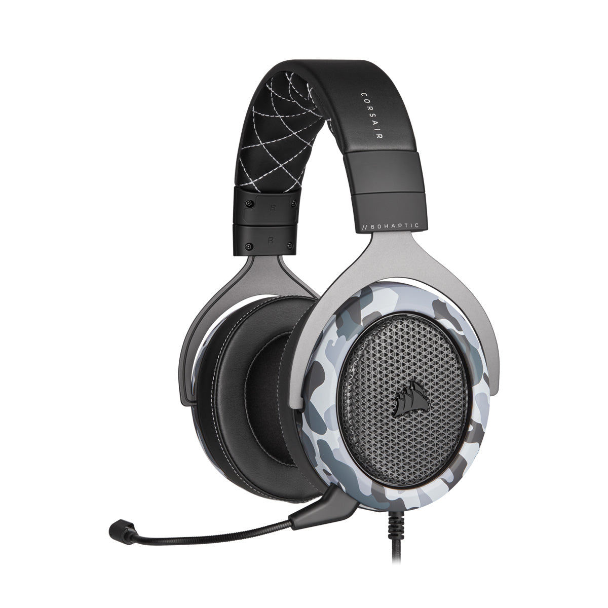 Corsair HS60 HAPTIC Stereo Gaming Headset with 50mm Drivers - Immersive PC/PS4/Xbox Gaming & Music Experience for Pro Gamers & Streamers