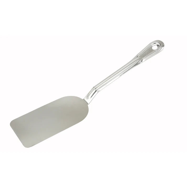 Winco 14-Inch Solid Stainless Steel Turner Spatula - Heavy Duty Commercial Kitchen Tool for Flipping Burgers, Pancakes & Eggs - Perfect for Restaurants, Diners & Home Cooking