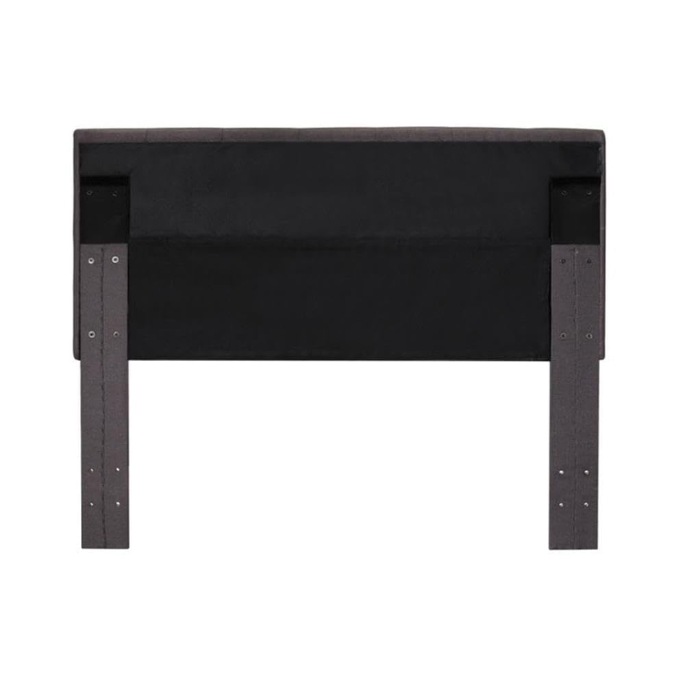 Furniture of America Warscher Gray Fabric Tufted Headboard for Full/Queen Bed - Elegant Bedroom Decor for Modern & Traditional Homes