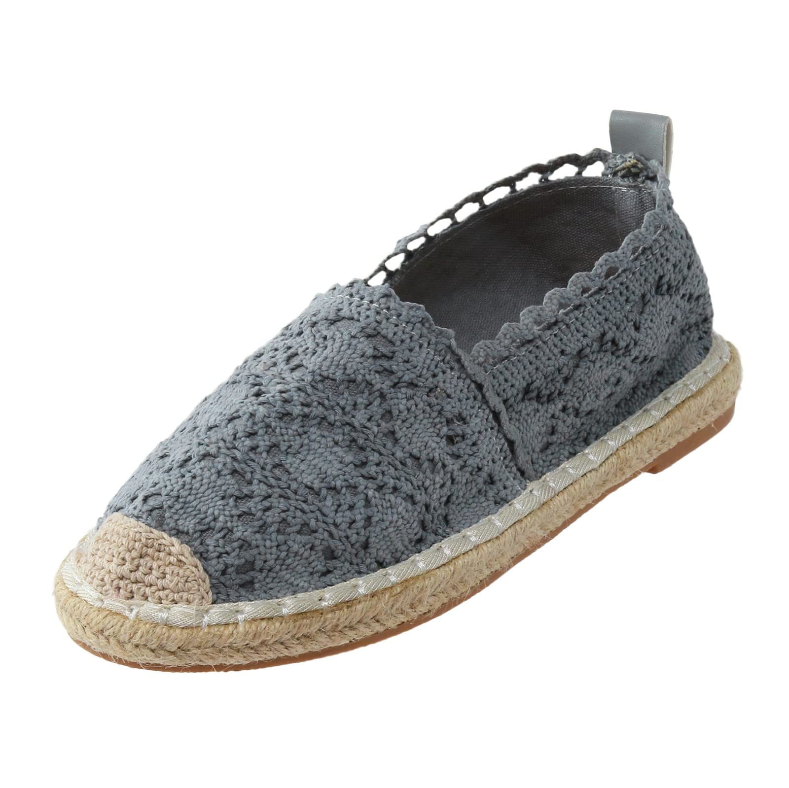 Women's Hollow Platform Casual Shoes - Breathable Solid Color Flats & Espadrilles | Brown Leather Slip-Ons for Everyday Wear | Perfect for Walking, Shopping, and Summer Outfits