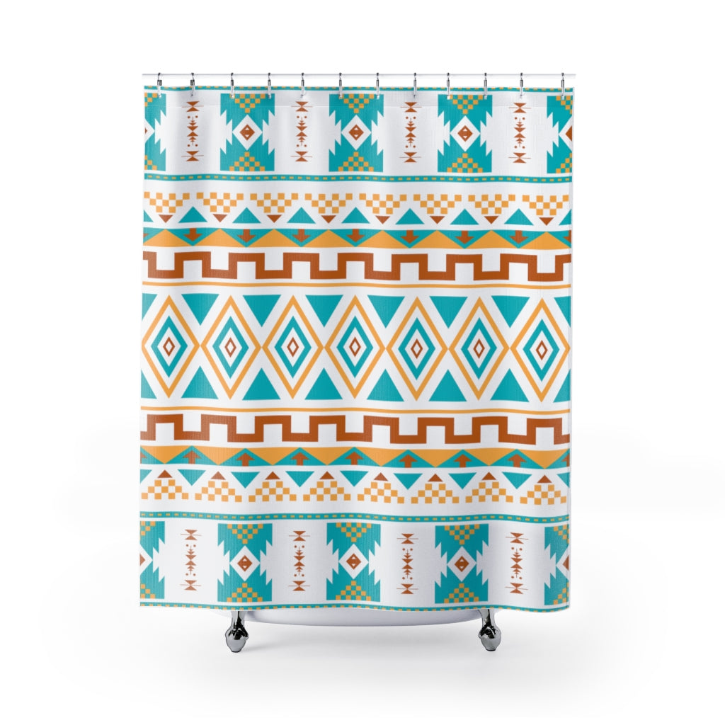 Boho Southwestern Midwest Shower Curtains - Waterproof Bathroom Decor for Vintage & Rustic Home Style - Perfect for Farmhouse, Apartment, and Dorm Bathrooms