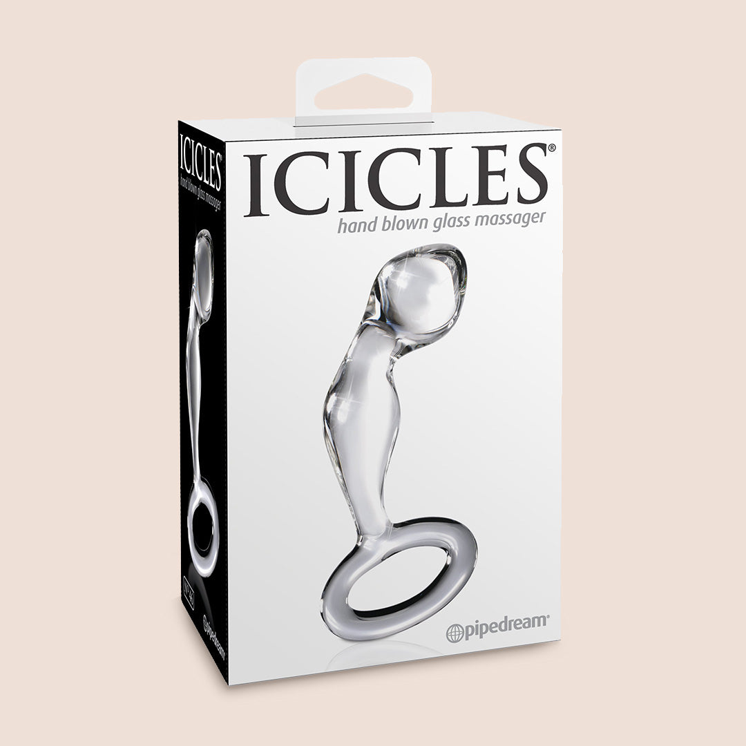 Icicles No. 46 Glass Prostate Massager for Men - Premium Adult Toy for Sensual Pleasure & Prostate Stimulation - Perfect for Couples Play & Solo Relaxation