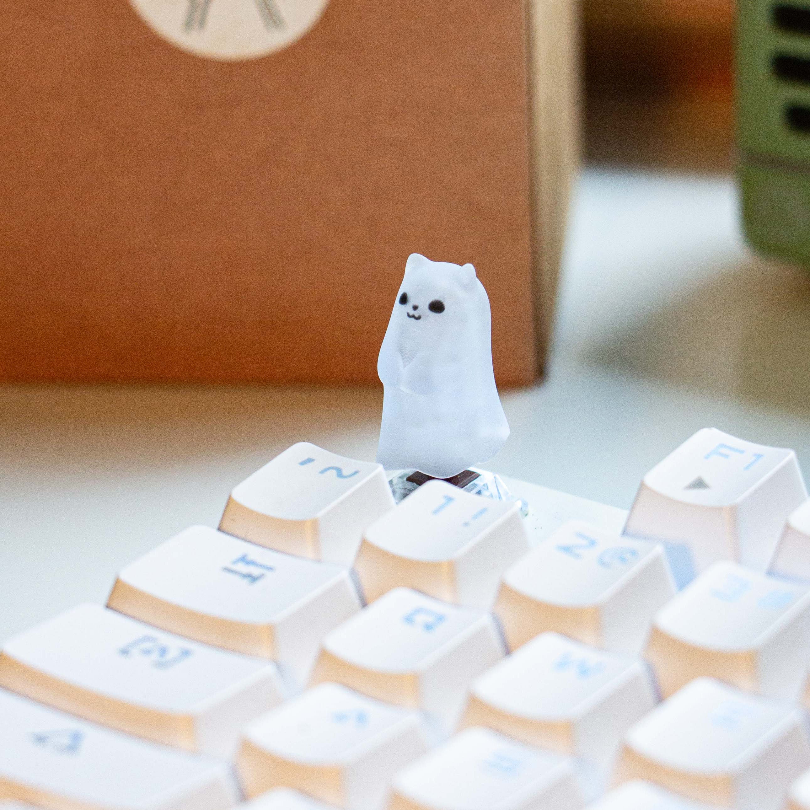 Custom Ghost Keycaps - Single ESC Keycap for Mechanical Keyboards - Personalized DIY Gaming & Typing Accessory - Perfect for Halloween, Cosplay & Themed Setups
