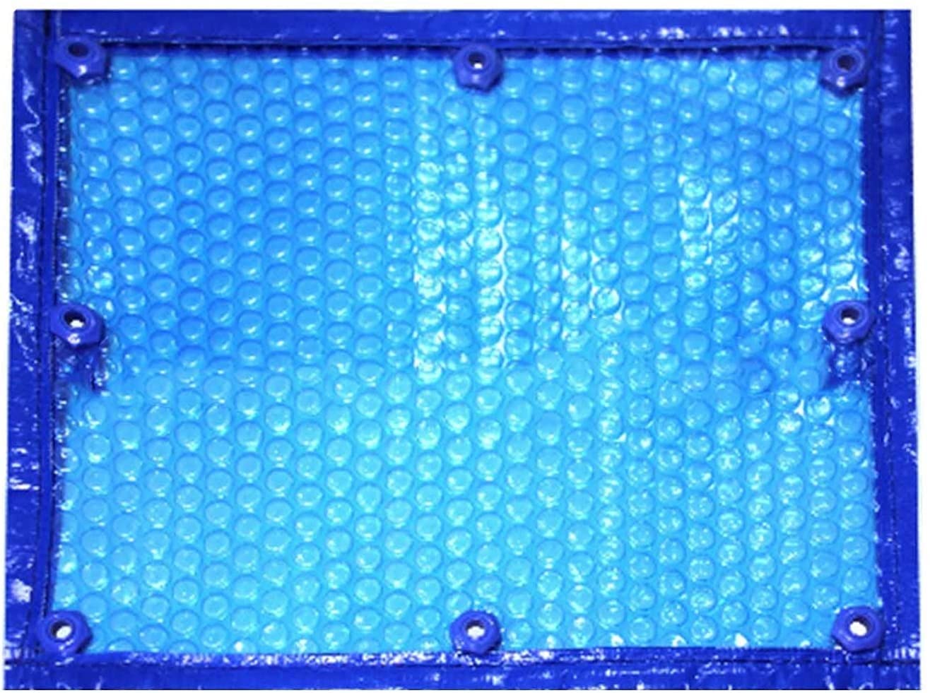 YAOJIA Solar Pool Cover for Above Ground & Inground Pools - 4m x 4m (13ft x 13ft) Rectangular Thermal Floating Blanket - Energy Efficient Outdoor Hot Tub Cover for Indoor/Frame Pools | Perfect for Winter Protection & Summer Heat Retention