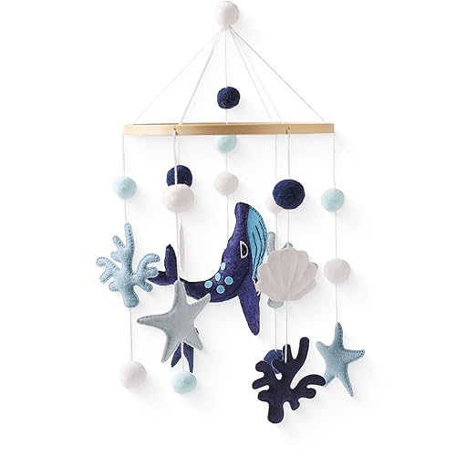 Blue whale bed bell
