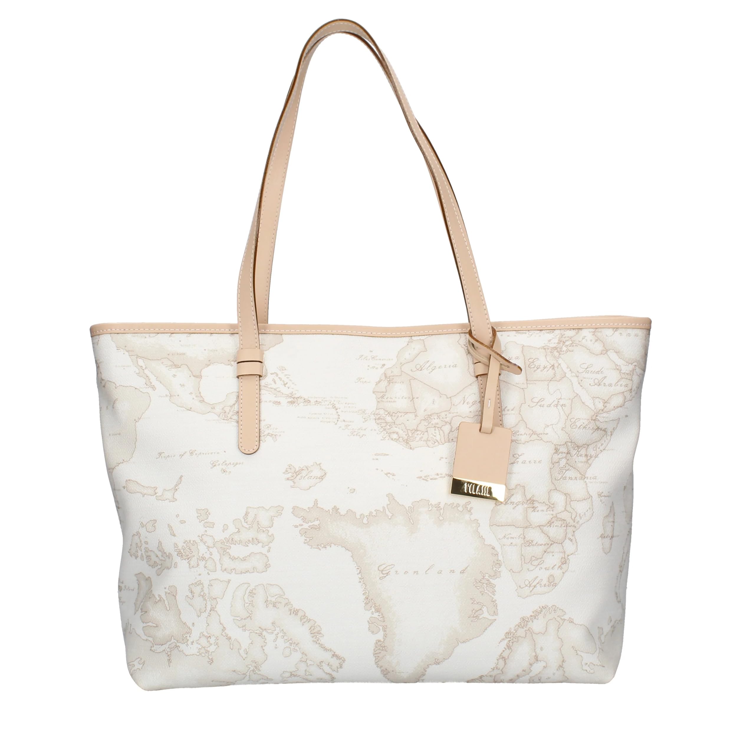 ALVIERO MARTINI Luxury Leather Shopping Tote Bag 