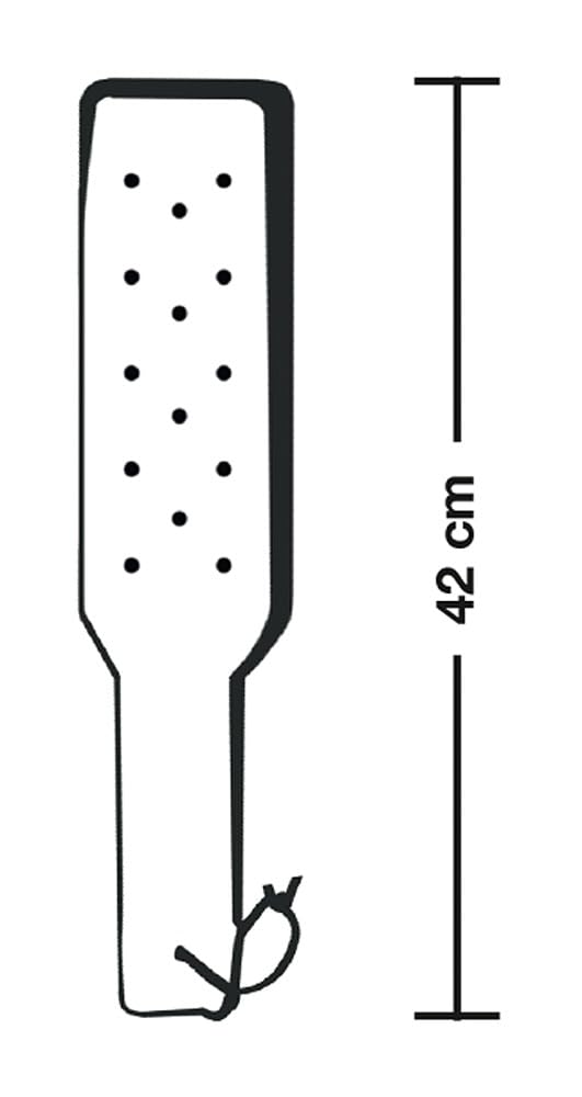 Bad Kitty Paddle - Premium Spanking Paddle for BDSM, Adult Play & Sensation - Perfect for Couples, Roleplay & Sensual Exploration (Black Leather Design)